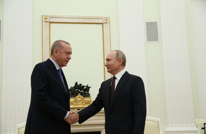 أردوغان وبوتين يلتقيان في سوتشي لبحث أوكرانيا وسوريا