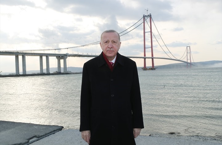 أردوغان يفتتح أطول جسر معلق في العالم.. تعرف إليه