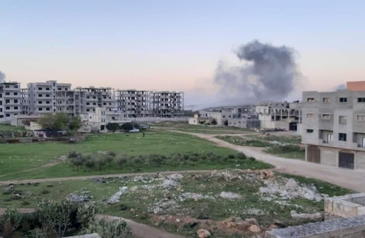 قصف إسرائيلي على "مصياف" في حماة السورية (شاهد)