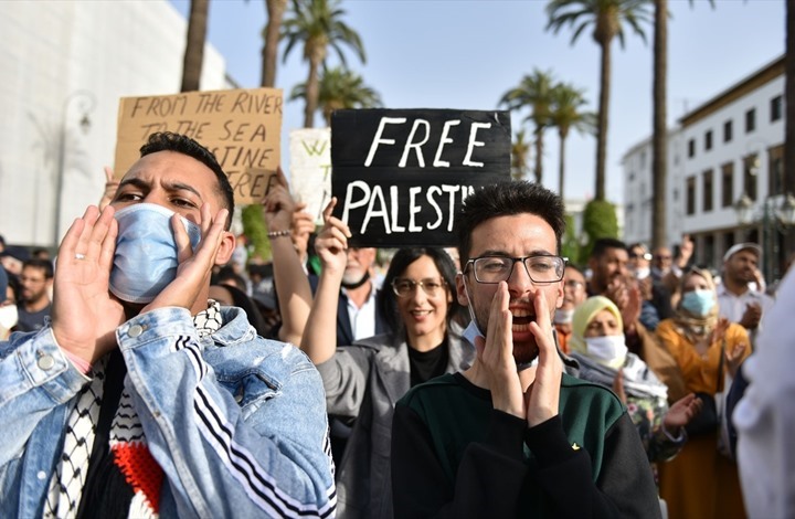 المغاربة يشاركون في عشرات الوقفات التضامنية مع فلسطين