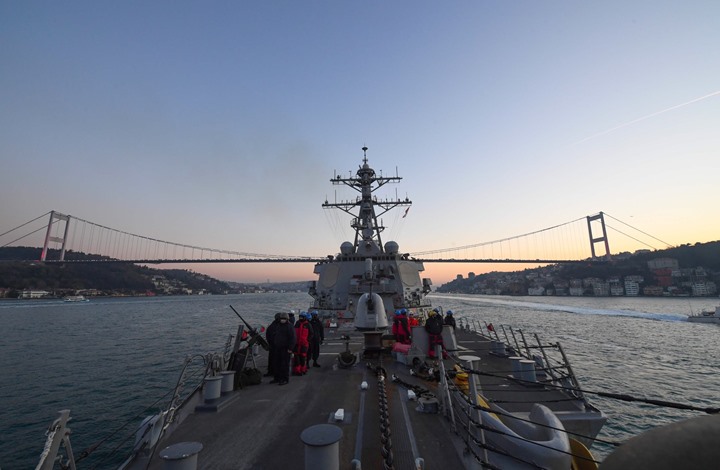 مصادر: أمريكا تلغي عبور سفينتين حربيتين المضائق التركية