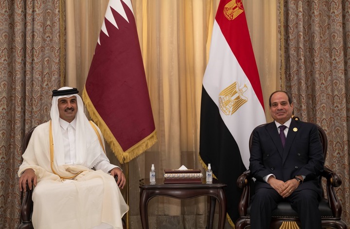 السيسي يلتقي أمير قطر على هامش قمة المناخ بغلاسكو (صورة)