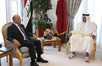 الرئيس العراقي وأمير قطر يبحثان تطوير العلاقات الثنائية