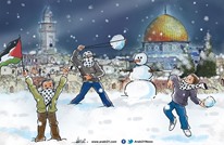 تساقط الثلوج في القدس..