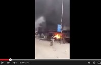 "الحشد الشعبي" الشيعية تحرق المنازل في تكريت (فيديو)