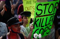 مدن أمريكية تشهد احتجاجات ضد عنف الشرطة