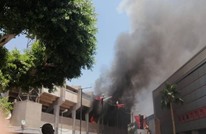 حريق كبير يندلع في مقر نادي الأهلي المصري (شاهد)