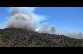 نشوب حريق في تركيا بمنطقة أحراش "موغلا" السياحية